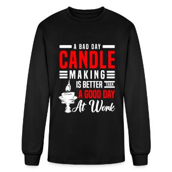 Candles Deco Going Out Wick - Men's Long Sleeve T-Shirt - black - Front