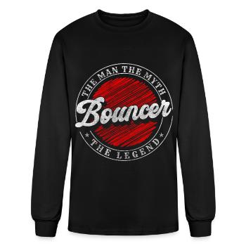 Bouncer Protection Entrance Suit - Men's Long Sleeve T-Shirt - black - Front