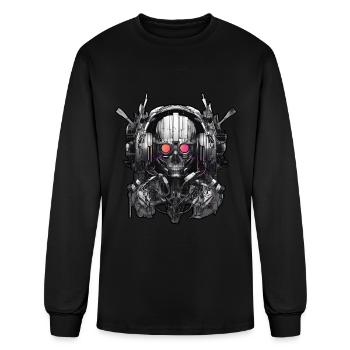 Techno Dance Music Future Colorful - Men's Long Sleeve T-Shirt - black - Front
