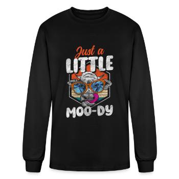 Cows Milk Cowbell Dairy Farmer - Men's Long Sleeve T-Shirt - black - Front