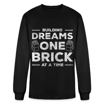 Building Block Player Fantasy - Men's Long Sleeve T-Shirt - black - Front