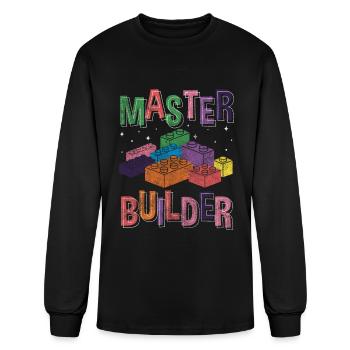 Terminal Blocks Play Fun Builder - Men's Long Sleeve T-Shirt - black - Front