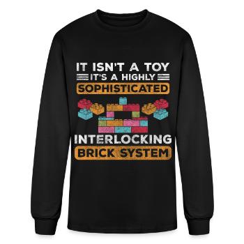 Building Block Creative Joy World - Men's Long Sleeve T-Shirt - black - Front