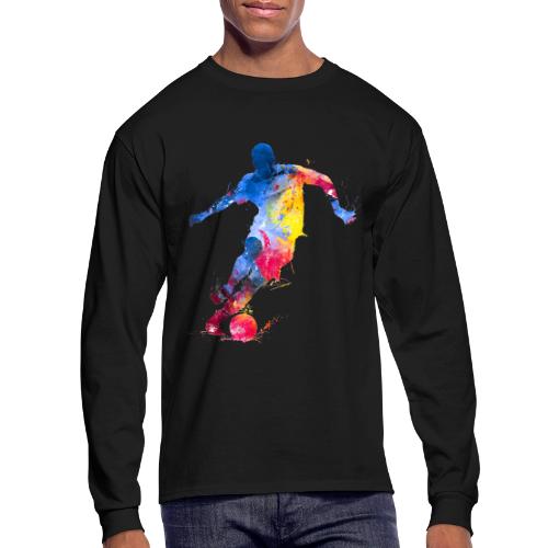 Soccer: Splash Kick - Men's Long Sleeve T-Shirt