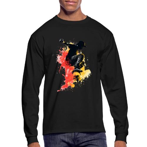 Skateboarding: Splash of Motion - Men's Long Sleeve T-Shirt