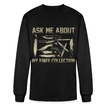 Knife Collector - Men's Long Sleeve T-Shirt - black - Front