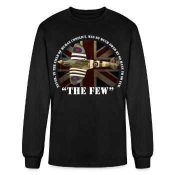 Battle of Britain RAF Aircraft Spitfire The Few - Men's Long Sleeve T-Shirt - black - Front