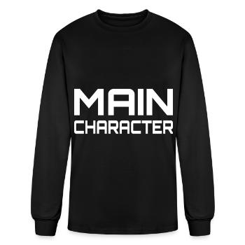 Main Character - Men's Long Sleeve T-Shirt - black - Front