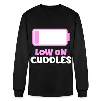 Low On Cuddles - Men's Long Sleeve T-Shirt - black - Front