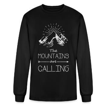 Climbing - Men's Long Sleeve T-Shirt - black - Front