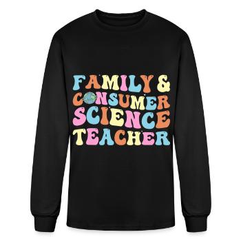 Family and Consumer Science Facs Teacher - Men's Long Sleeve T-Shirt - black - Front