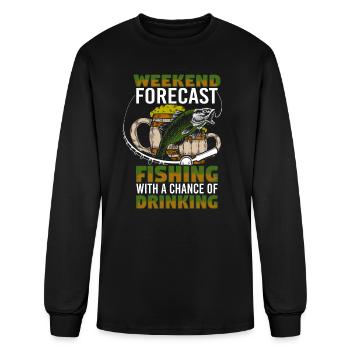 Fishing fishing - Men's Long Sleeve T-Shirt - black - Front