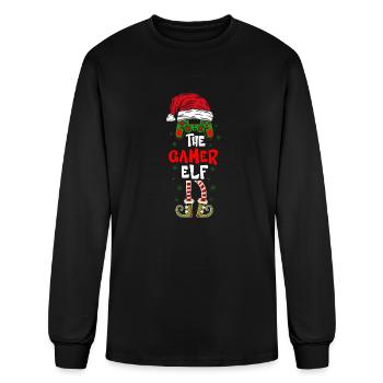 The Gamer ELF - Men's Long Sleeve T-Shirt - black - Front