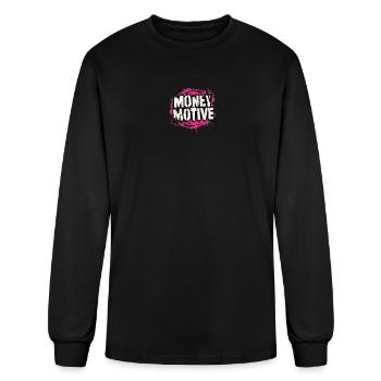 Money Motive Graffiti - Men's Long Sleeve T-Shirt - black - Front