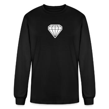 Diamond - Men's Long Sleeve T-Shirt - black - Front