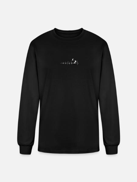 Heartbeat Parachute Rider - Men's Long Sleeve T-Shirt - black