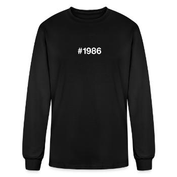 1986 Hashtag 40 years 40th birthday - Men's Long Sleeve T-Shirt - black - Front