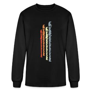 Vintage Flutes - Men's Long Sleeve T-Shirt - black - Front