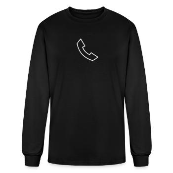 Basic Phone Icon - Men's Long Sleeve T-Shirt - black - Front