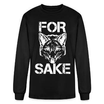 For Fox Sake - Men's Long Sleeve T-Shirt - black - Front