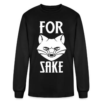 For Fox Sake - Men's Long Sleeve T-Shirt - black - Front