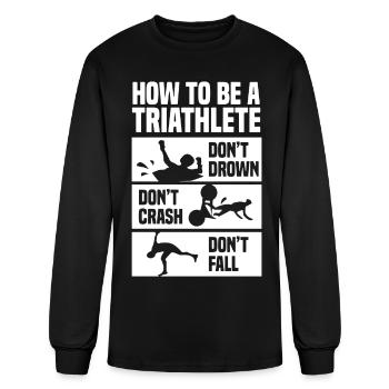 How To Triathlete - Men's Long Sleeve T-Shirt - black - Front