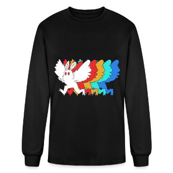 Cryptozoologist Cryptid Mothman - Men's Long Sleeve T-Shirt - black - Front