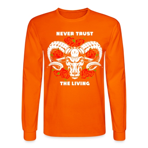 roses skull bull - Men's Long Sleeve T-Shirt