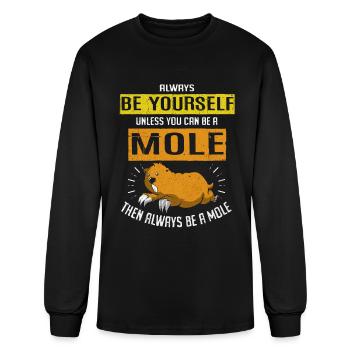 Mole - Men's Long Sleeve T-Shirt - black - Front