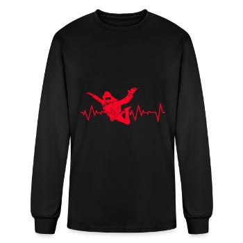Skydiving - Men's Long Sleeve T-Shirt - black - Front