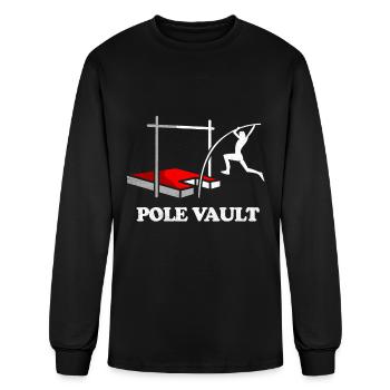 Pole Vault - Men's Long Sleeve T-Shirt - black - Front