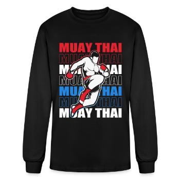 Muay Thai - Men's Long Sleeve T-Shirt - black - Front