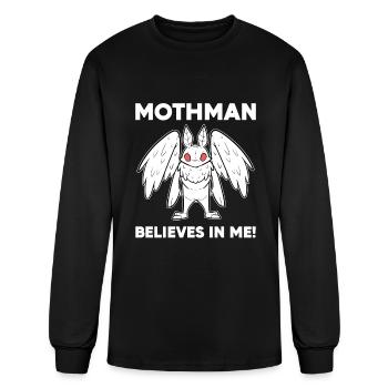 Mothman Believes In Me - Men's Long Sleeve T-Shirt - black - Front