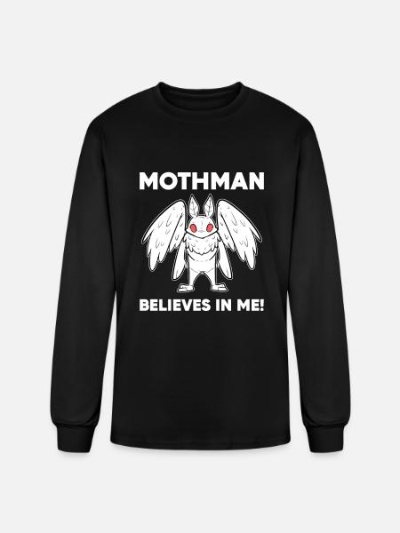Mothman Believes In Me - Men's Long Sleeve T-Shirt - black