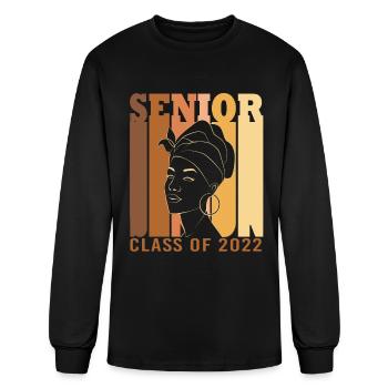 Black Melanin For Women High School Senior 2022 - Men's Long Sleeve T-Shirt - black - Front