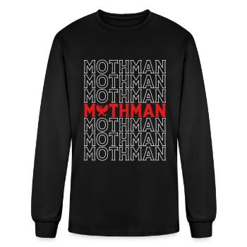 Pleasant Point Cryptid Goth Mothman - Men's Long Sleeve T-Shirt - black - Front