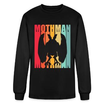 Retro Mothman - Men's Long Sleeve T-Shirt - black - Front