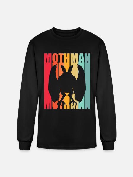 Retro Mothman - Men's Long Sleeve T-Shirt - black