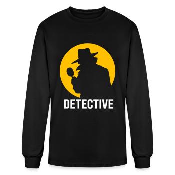 Détective privé enquêteur de police - T-shirt à manches longues Homme - noir - Devant