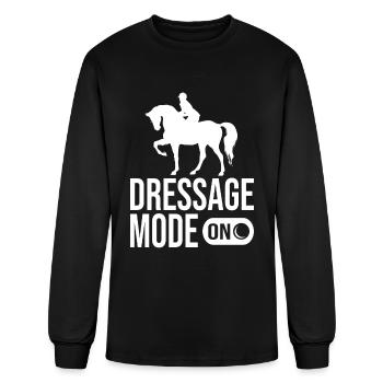 Funny Dressage Mode On Horse Show Dressage - Men's Long Sleeve T-Shirt - black - Front