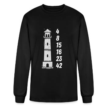 Numbers Lighthouse T-Shirt Series TV Television - Men's Long Sleeve T-Shirt - black - Front