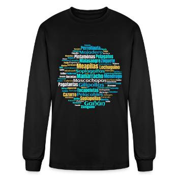 Insults In Spanish Castellano - Men's Long Sleeve T-Shirt - black - Front