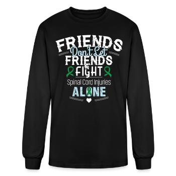 Friends- Spinal Cord Injuries Awareness Shirt - Men's Long Sleeve T-Shirt - black - Front