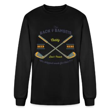 Back 9 Bandits - Men's Long Sleeve T-Shirt - black - Front