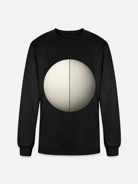 geometric circle - Men's Long Sleeve T-Shirt - black