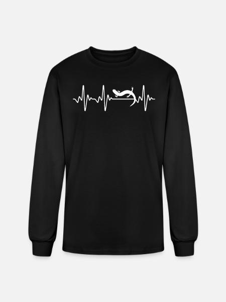 Salamander Heartbeat - Men's Long Sleeve T-Shirt - black