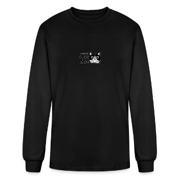 I'm Not 51, I Am 50 Plus 1 Middle Finger Cat Flip - Men's Long Sleeve T-Shirt - black - Front