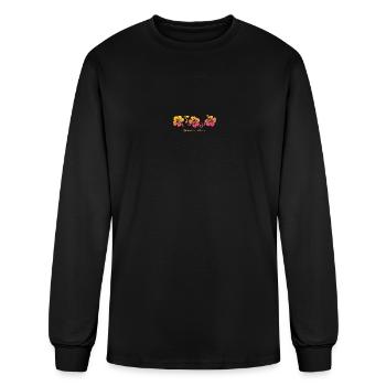 Quintana Roo Mexico Hibiscus Souvenir Vacation - Men's Long Sleeve T-Shirt - black - Front