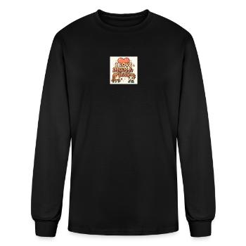 I love MOM and Dad - Men's Long Sleeve T-Shirt - black - Front