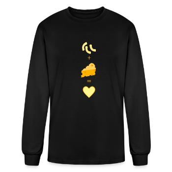 Mac And Cheese Love - Men's Long Sleeve T-Shirt - black - Front